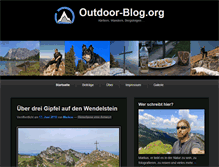 Tablet Screenshot of outdoor-blog.org